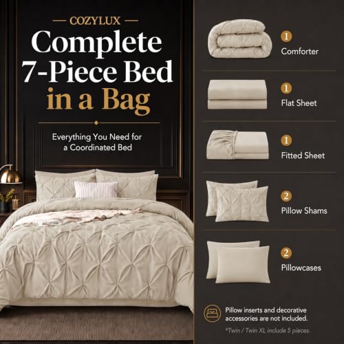 California King Comforter Set Oatmeal