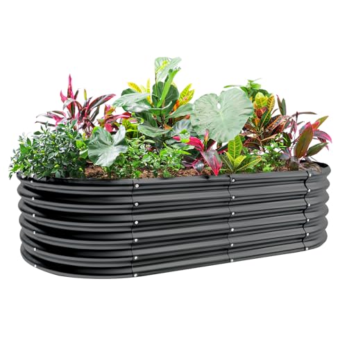 18“ Tall 4×2ft Galvanized Raised Garden Bed Kit