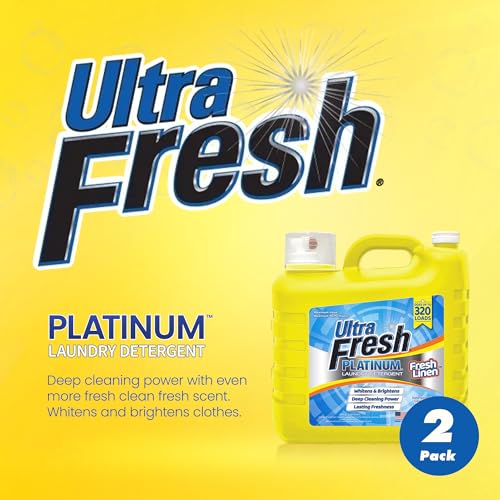 2 Pack Platinum Liquid Laundry Detergent up to 320 Loads (640 Fl Oz)