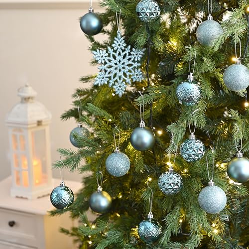 50ct Christmas Tree Decorations Ball Ornaments 2.36 Inches (50 Count)