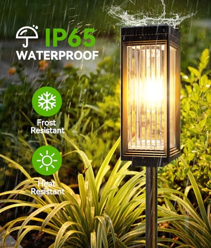 Solar Pathway Lights Outdoor (4 Count)