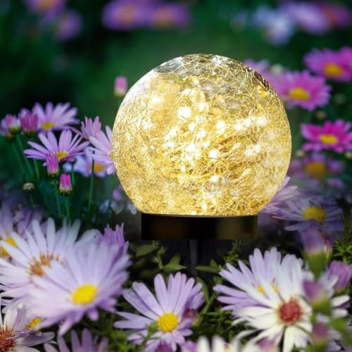 4 Pack 3.9" Solar Garden Lights Outdoor Waterproof (4 Count)