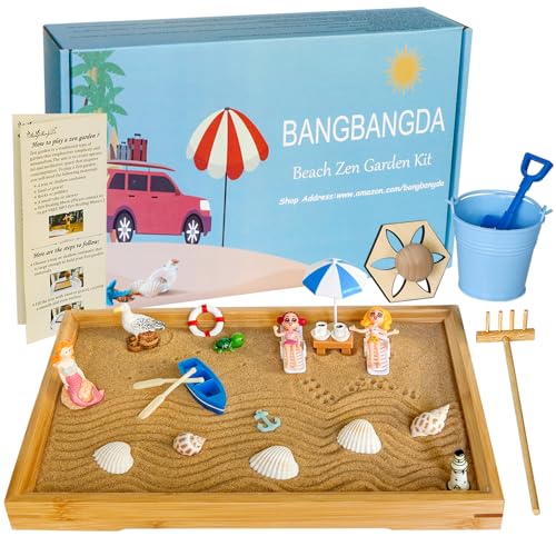 Desktop Miniature Beach Zen Garden (23 Count)