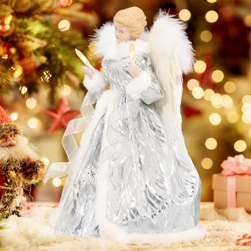 GENMOUS Angel Christmas Tree Topper