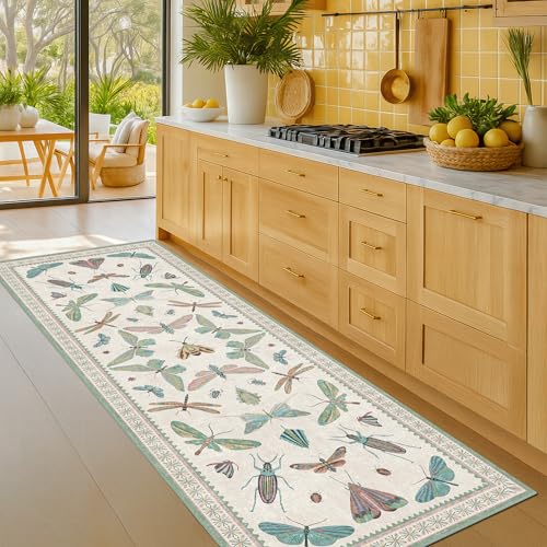 Washable Non Slip Bathroom Runner Rug 2x5 (10 Sq Ft)