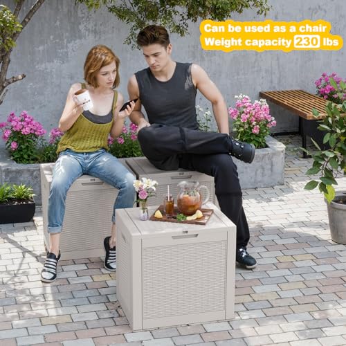 31 Gallon Deck Boxes Outdoor Waterproof