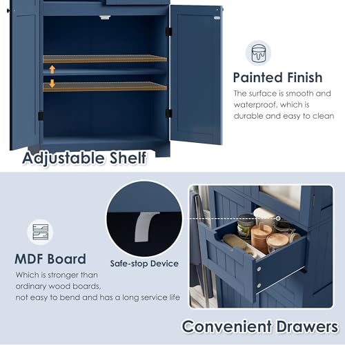 67'' Tall Bathroom Storage Cabinet