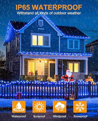 197FT 600 LED Christmas Lights Outdoor