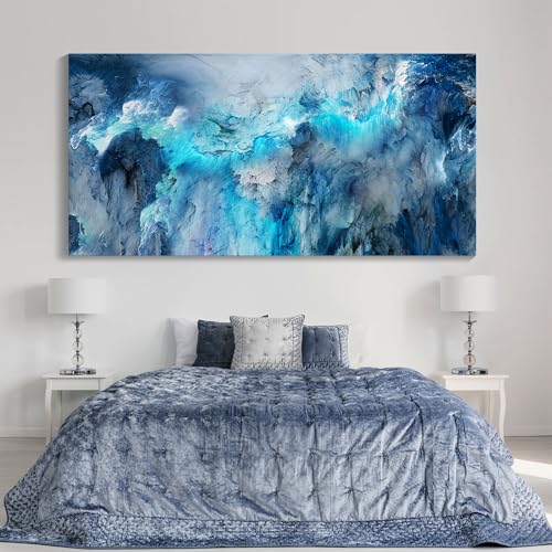 Blue Abstract Canvas Wall Art