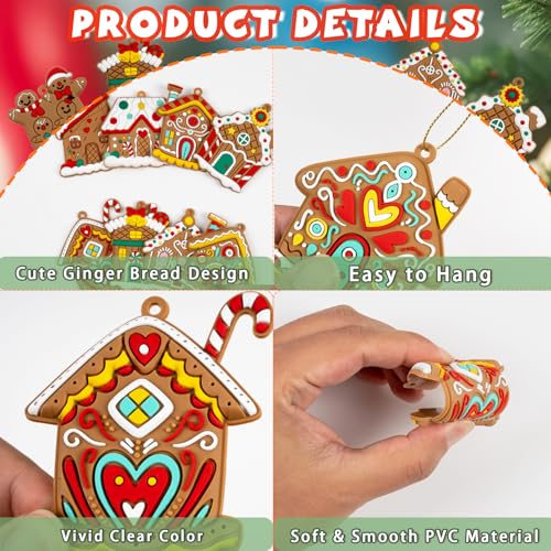 Gingerbread House Ornaments Christmas Tree Decoration (24 Count)