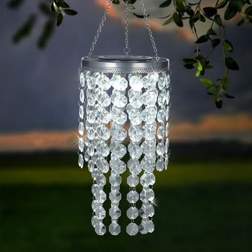 Hanging Solar Chandelier Light Outdoor Waterproof
