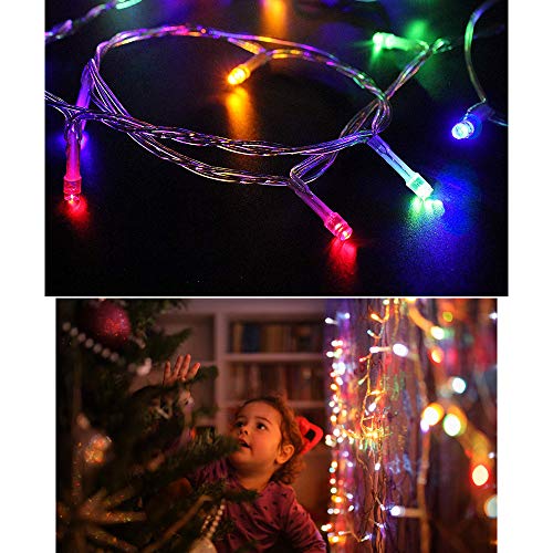 33FT 100 LED Multicolor Christmas Fairy Twinkle String Lights Indoor (33 Foot)