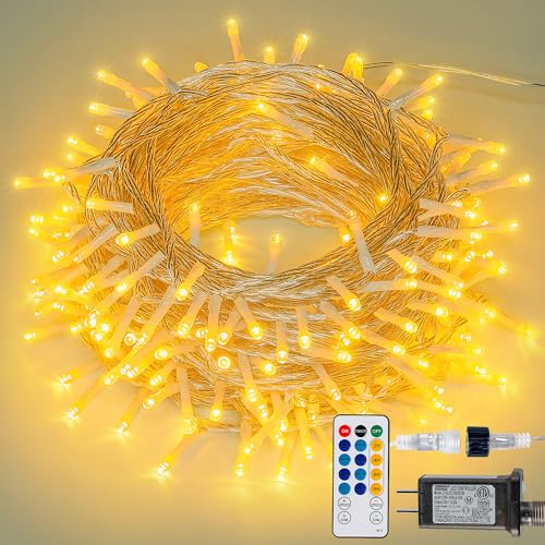 98FT 200 LED Warm White Christmas Fairy Twinkle String Lights Indoor (98 Foot)