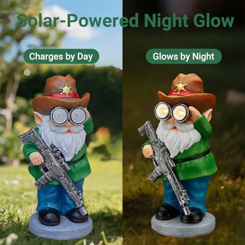 Funny Garden Gnomes Statue Outdoor Decor