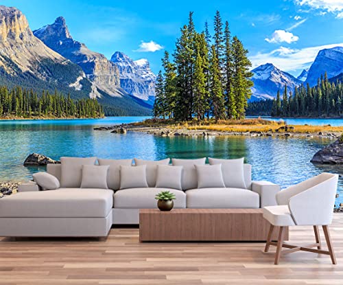 Mountain with Lake Photo Wallpaper Landscape (110.1 Sq Ft)