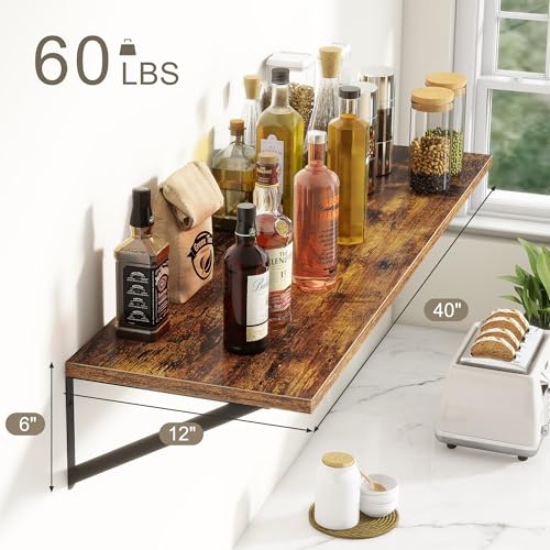 40 Inch Floating Shelves (2 Count)
