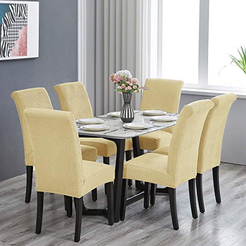 Stretch Chair Covers for Dining Room Set of 2
