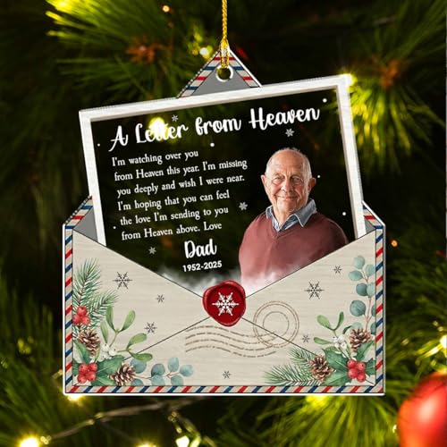 Personalized A Letter from Heaven Acrylic Ornament