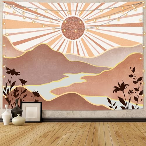 Boho Sun Tapestry Sunset Wall Tapestry