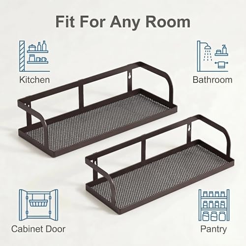 2 Pack 16.5" Extra Long Slim Hollowout Shower Caddy (2 Count)