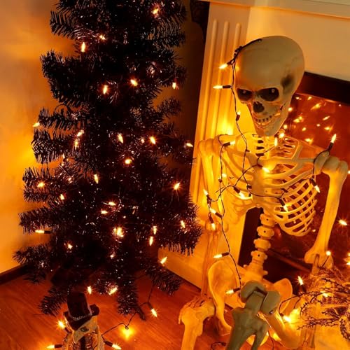 100 LED Orange Halloween Lights (50 Count)