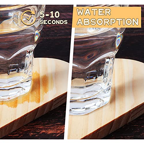 24 PCS Unfinished Wood Coasters