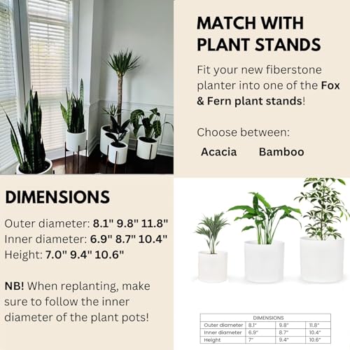 Large Planter for Indoor or Outdoor (3 Count)