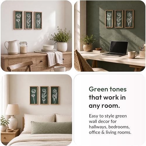 3d Green Wall Art