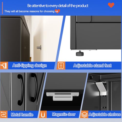 43.3'' Tall Kitchen Pantry Cabinet