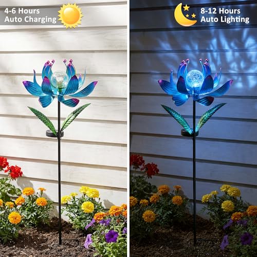 38 Inch Solar Wind Spinner Outdoor