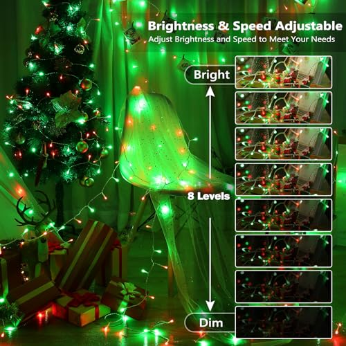 USB Halloween String Lights RGB Color Changing 100 LED with Remote