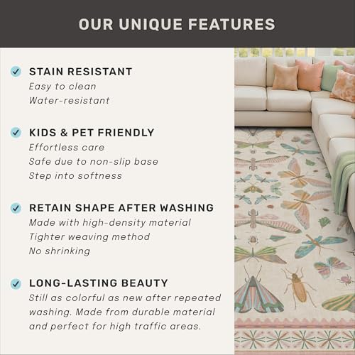 Cute Rugs for Bedroom Girls (80 Sq Ft)