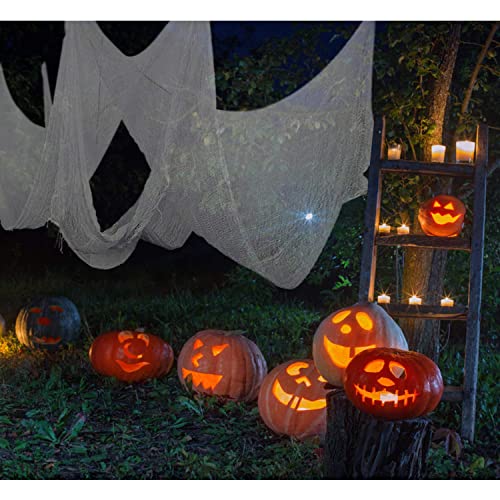 5 Pack 30'' x 72'' Stretchy White Creepy Cloth Halloween Decor (5 Count)