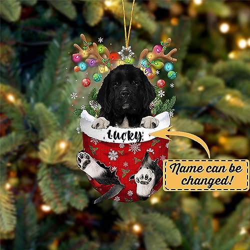 Newfoundland 1 Dog Christmas Ornament