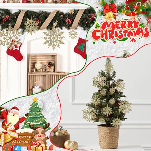 Christmas Tree Decorations Snowflake Ornaments (36 Count)
