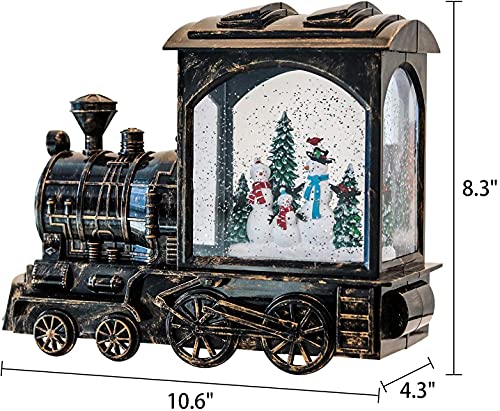 Lighted Christmas Snow Globe Lantern