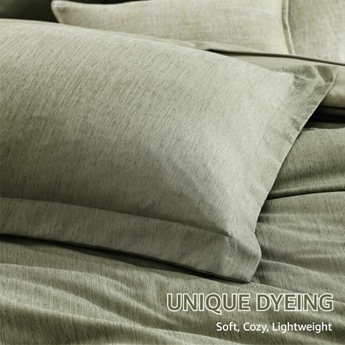 Full Size Comforter Set Sage Green 7 Pieces Bed in a Bag