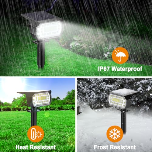 Solar Spot Lights Outdoor IP67 Waterproof (4 Count)