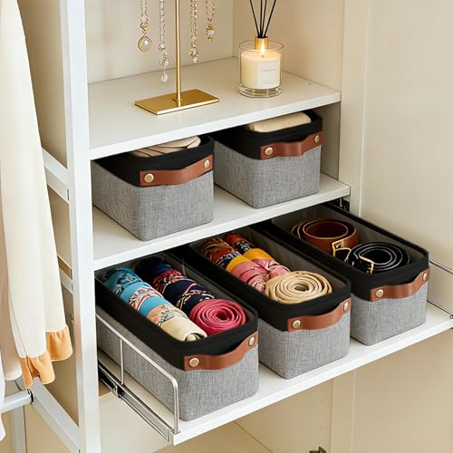 Small Fabric Storage Baskets (4 Count)