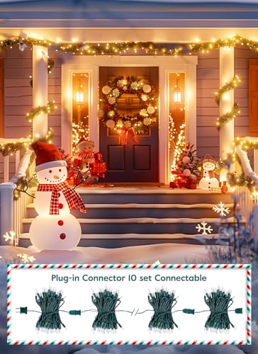 4 Pack Each 50 Count 10 Feet Clear Christmas Mini String Lights (4 Count)