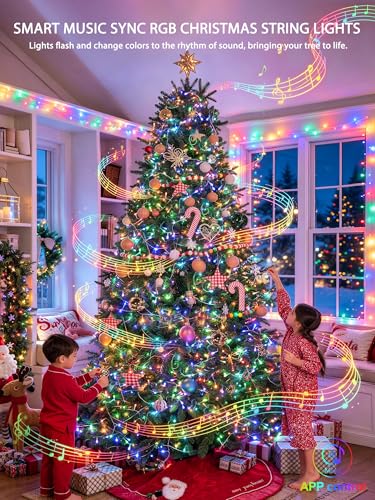 400 LED RGB String Lights Indoor for Bedroom Plug in (132 Foot)