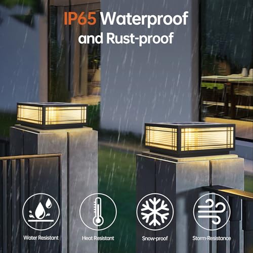 Solar Post Lights for Outdoor Lamp Post Pillar Lamps