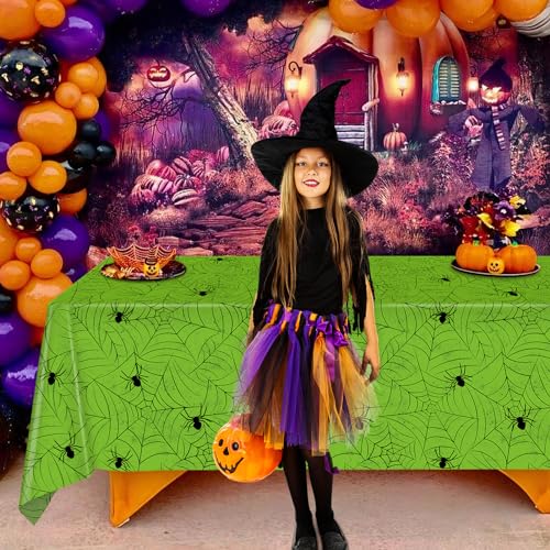3 Pack Halloween Tablecloth Rectangular Table Halloween Party Decorations (3 Count)