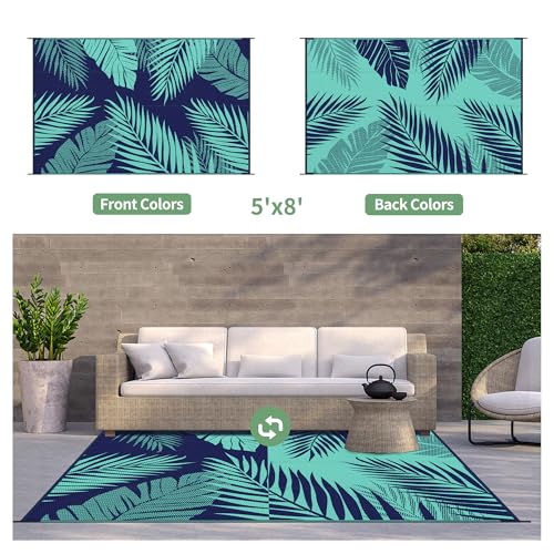 Outdoor Rug Waterproof Plastic Rugs for Patio