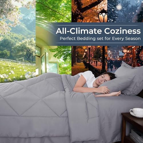 7 Piece Oversized Queen Comforter Set