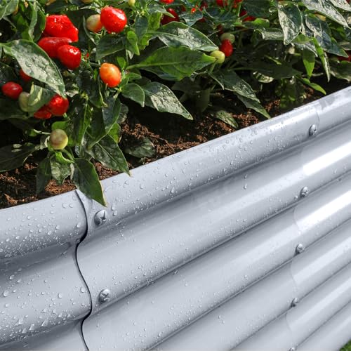 18“ Tall 4×2ft Galvanized Raised Garden Bed Kit