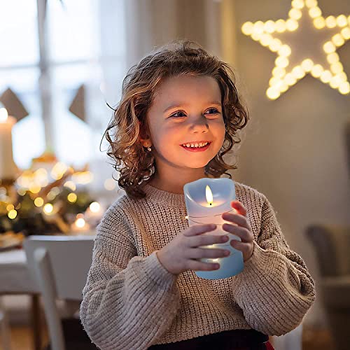 Sky Blue LED Flameless Candle (3 Count)