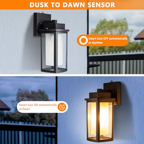 Dusk to Dawn Outdoor Wall Sconce Lighting
