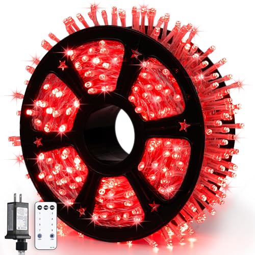 168Ft 600 LED Red Halloween Lights Outdoor Indoor Christmas Lights (168 Foot)