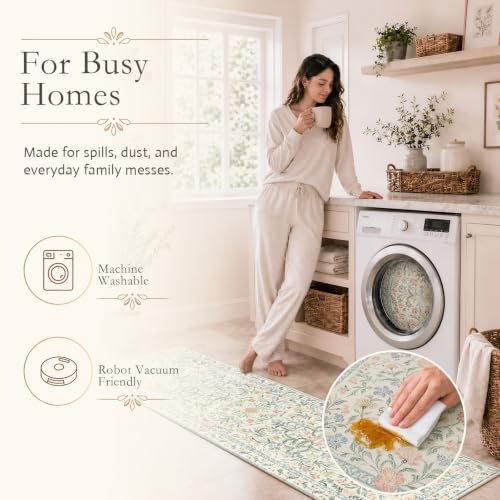 Floral Round Rugs 6ft (28 Sq Ft)